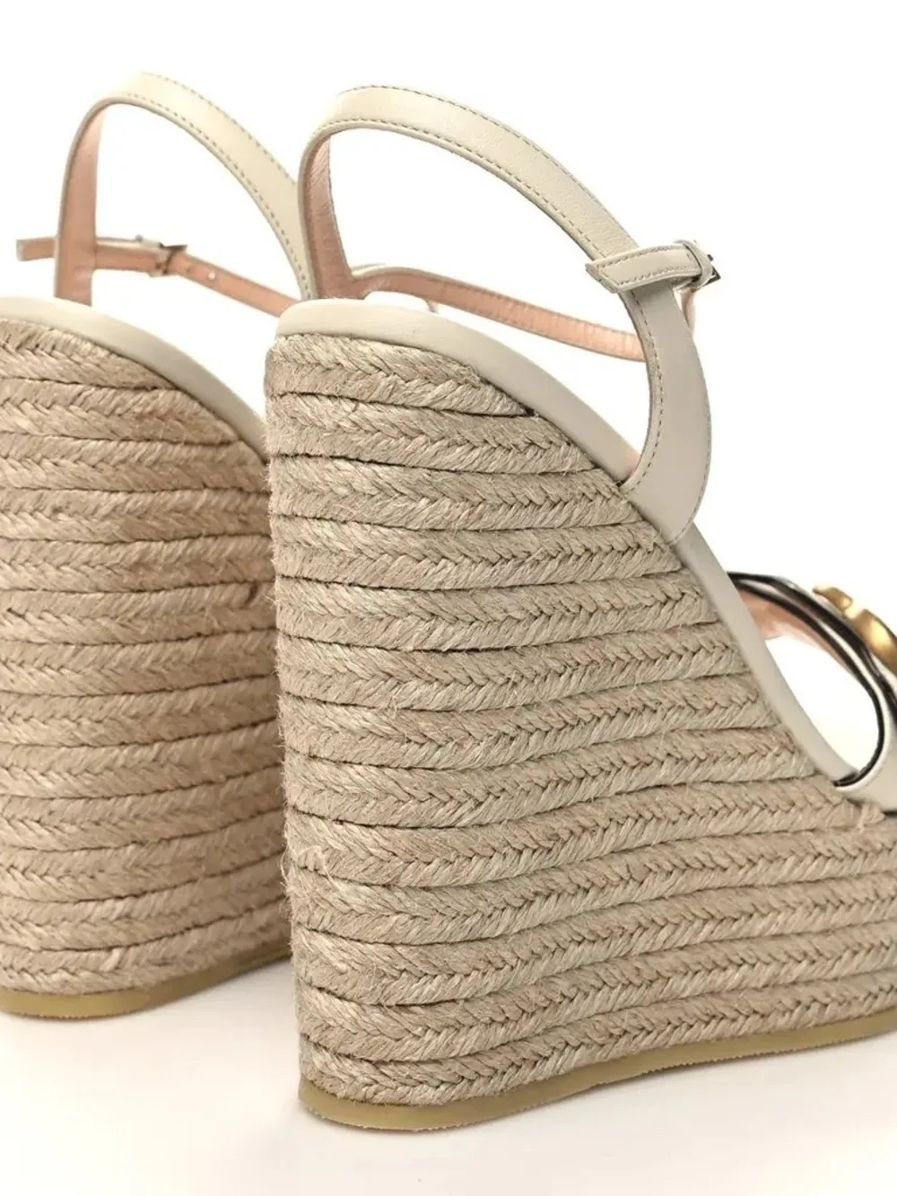 Gucci GG Marmont Espadrilles Platform Wedges size 42